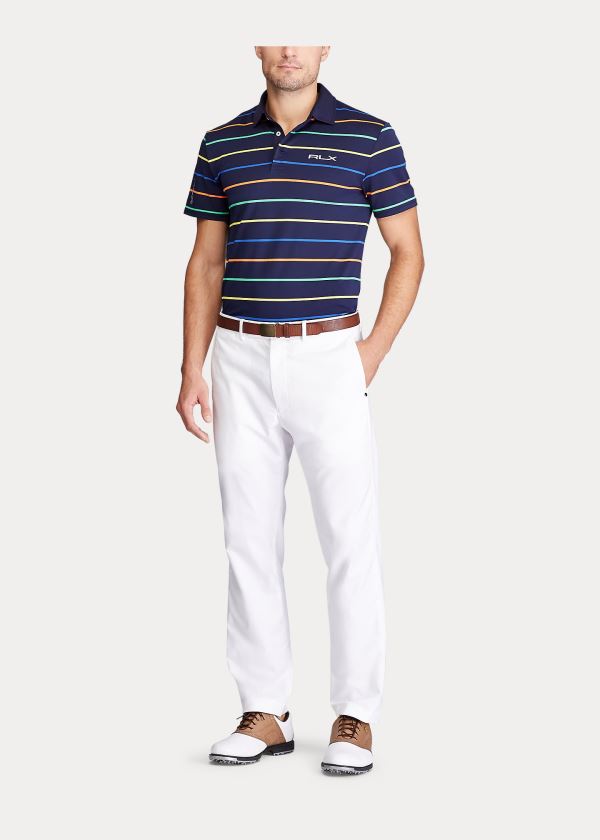 Men's Ralph Lauren Custom Slim Tech Piqué Polos | 584396MIC